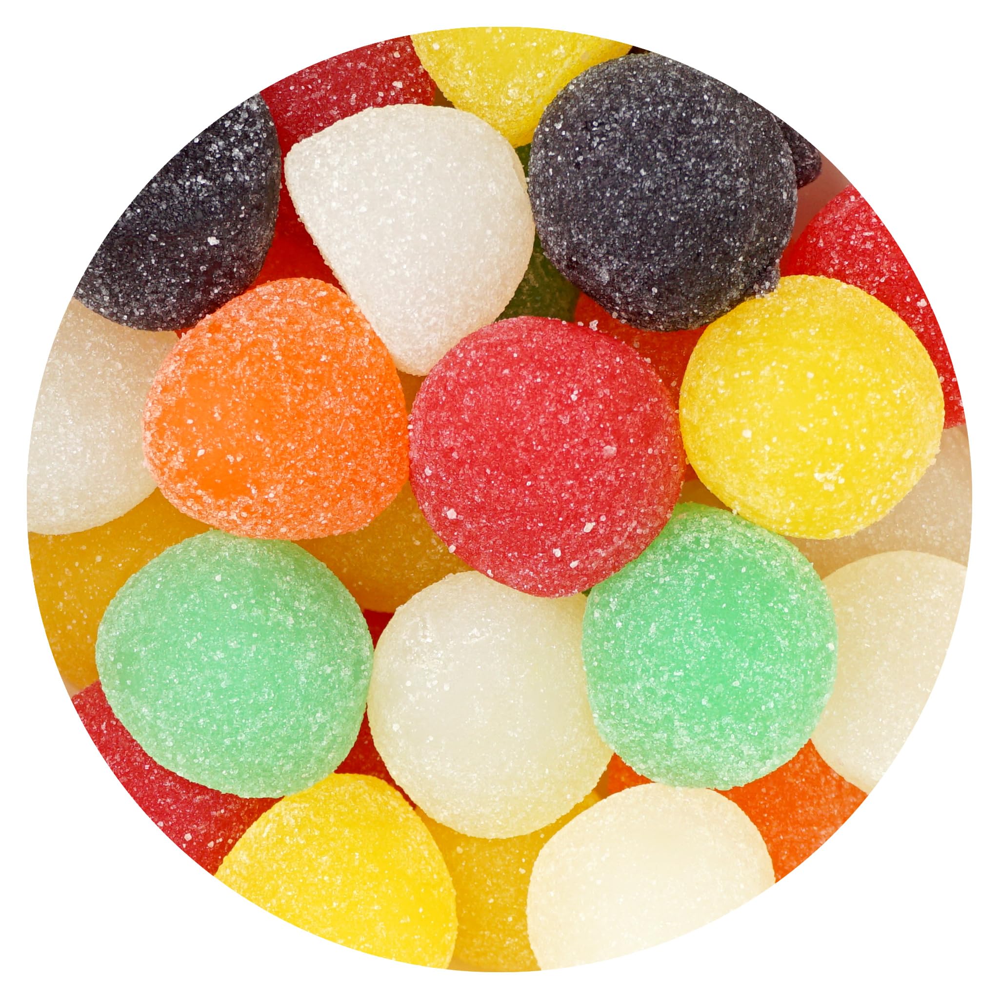 Gummy Drops, 1 Pound Bulk Bag, Jumbo Giant Gum Drops Candy, The Hampton Candy Company