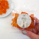 Personalized Gummy Bear Favors - Champagne Flavor, Personalized Champagne Gummy Bears Packets (Set of 24)