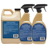 Granite Gold Quartz Cleaner Spray for Caesarstone, Cambria, Silestone and All Other Quartz Countertop Surfaces, 64 Fluid Ounces and 2 x 24 Fluid