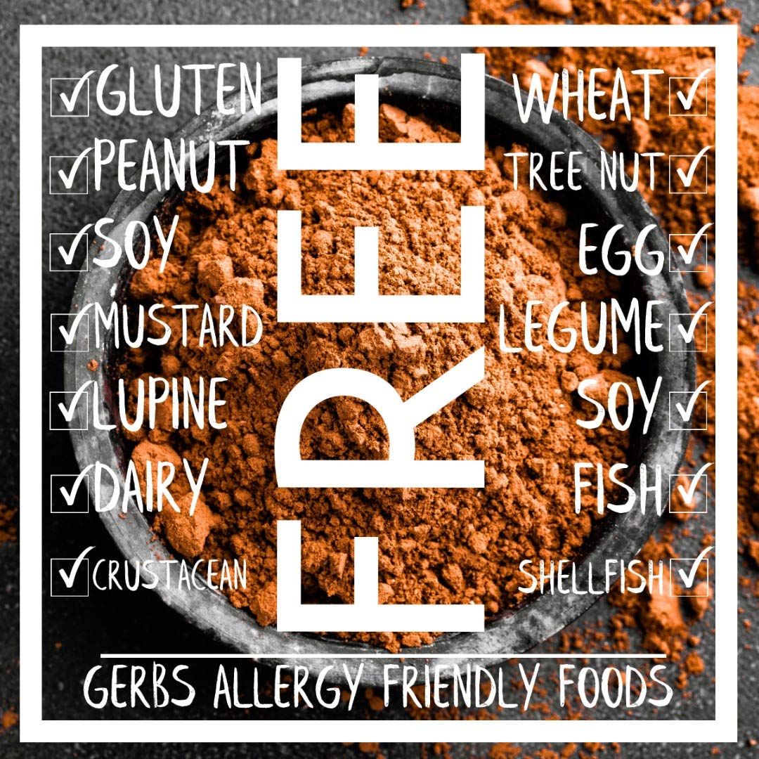 Gerbs Dutch Cocoa Powder 2 lbs. | 22-24% Cocoa Butter Fat, Resealable Bag | Rich, Smooth Dutch Process | Top 14 Allergen-Free