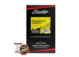 Brooklyn Beans Coffee Pods, Breakfast Gourmet Variety Pack - Compatible with Keurig K Cup Brewers Including 2.0 Machines, 40 Count, Light Roast