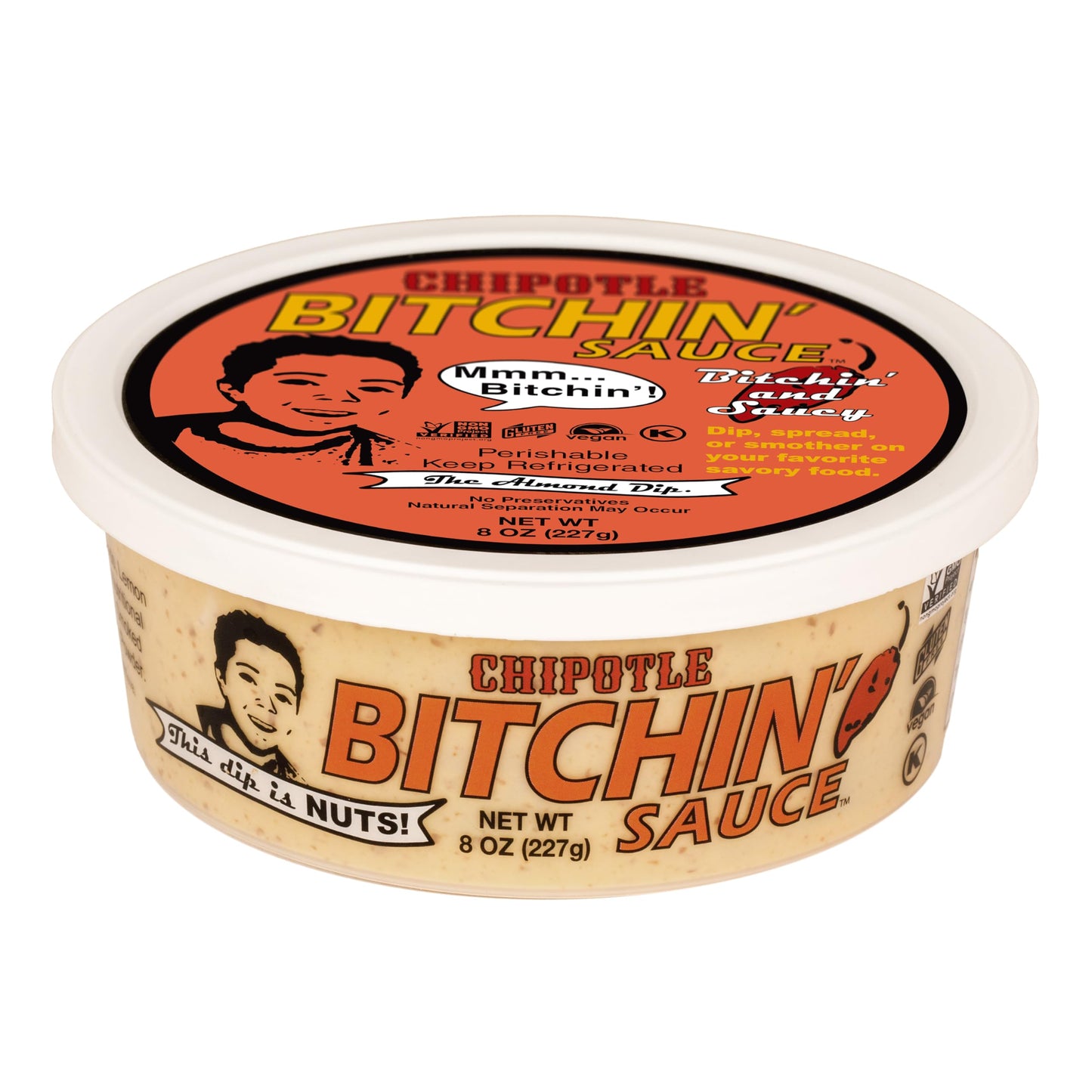 Chipotle Bitchin' Sauce, 8oz - The Almond Dip