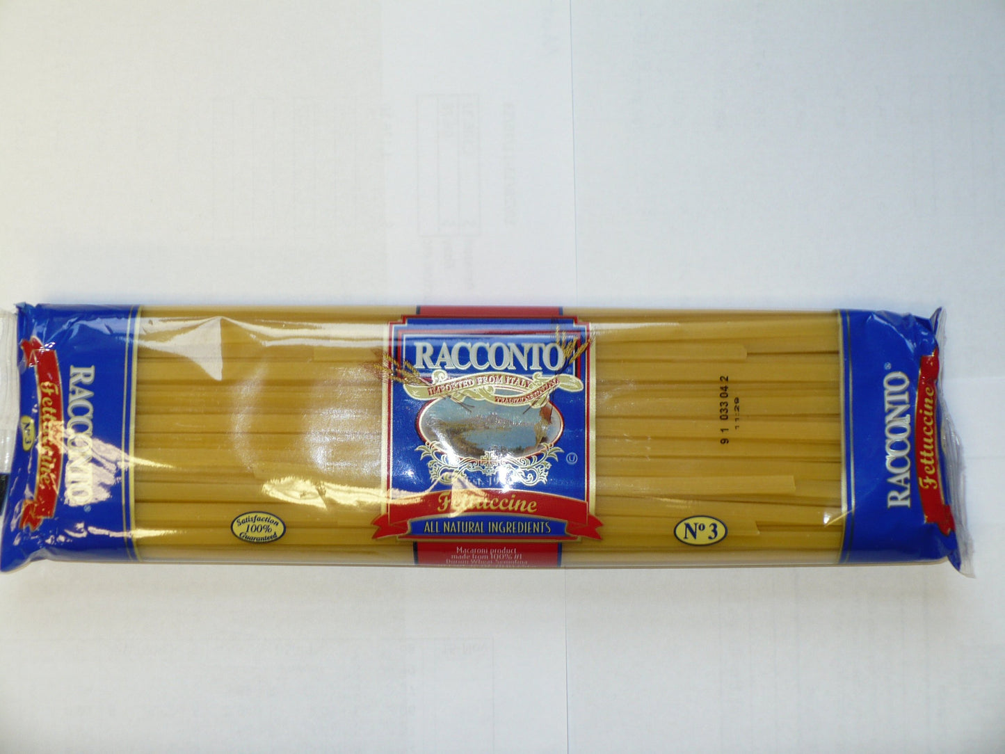 Fettuccine Pasta Noodles - Uncooked