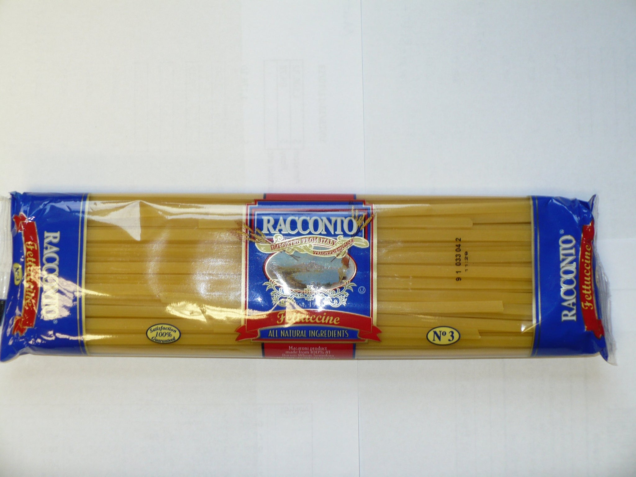 Fettuccine Pasta Noodles - Uncooked