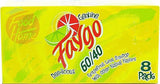 Faygo 60/40! grapefruit lime flavor soda pop. 8-pack 12-fl. oz. cans in box (1)