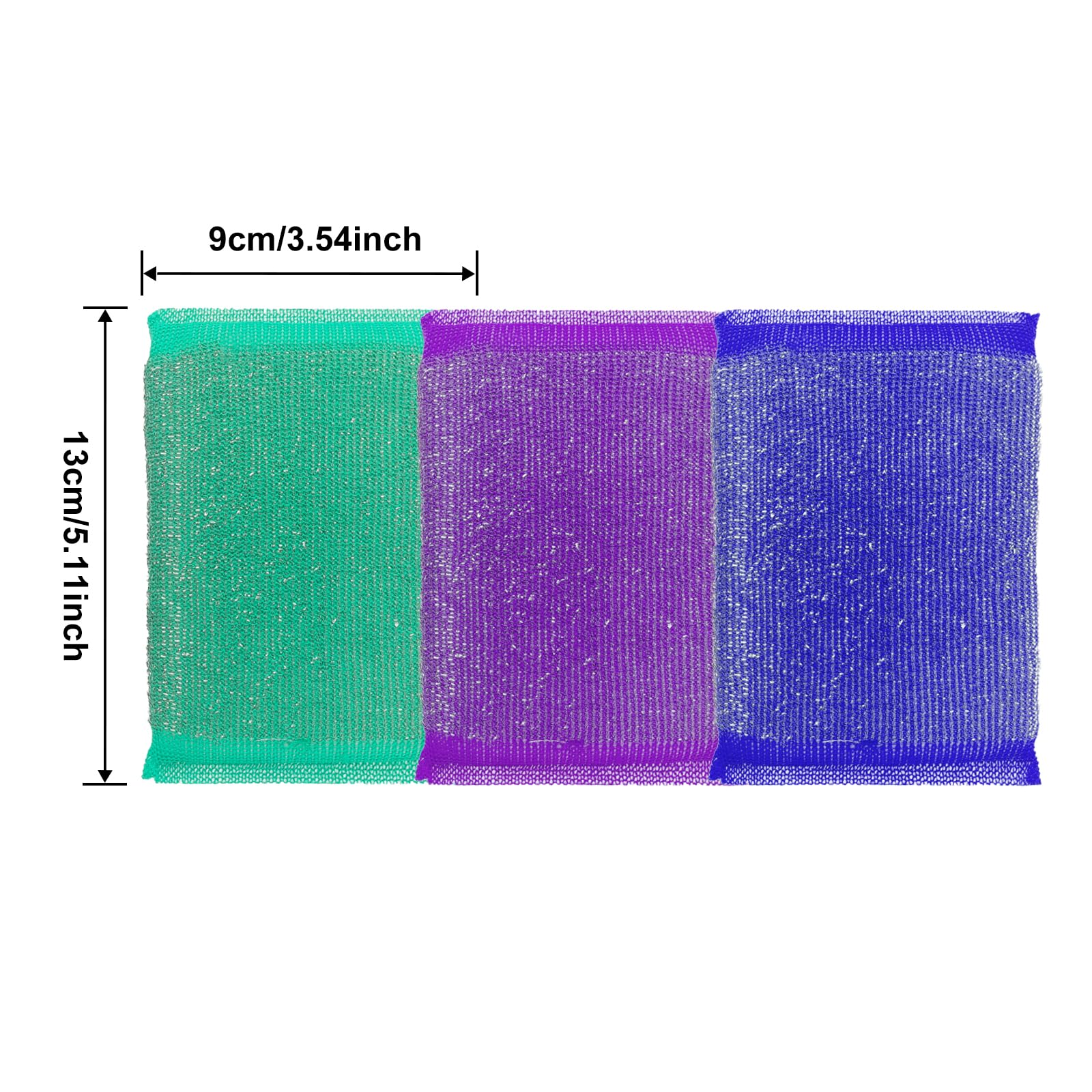 12 PCS Steel Dish Kitchen Sponge Scrubber for Kitchen Multipurpose Heavy Duty Scrub for Dishwashing Long Lasting Kitchen Sponge for Cleaning Dishes