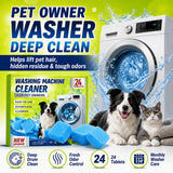 Enzyme Washing Machine Cleaner Tablets for Pet Owners, [2X Power] Washer Cleaner Pet Odor Remover, Deep Clean Washing Machine Pet Hair Remover