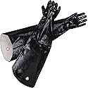 San Jamar Neoprene Shoulder Length Gloves, 31 Inches, Black, (Pack of 2)