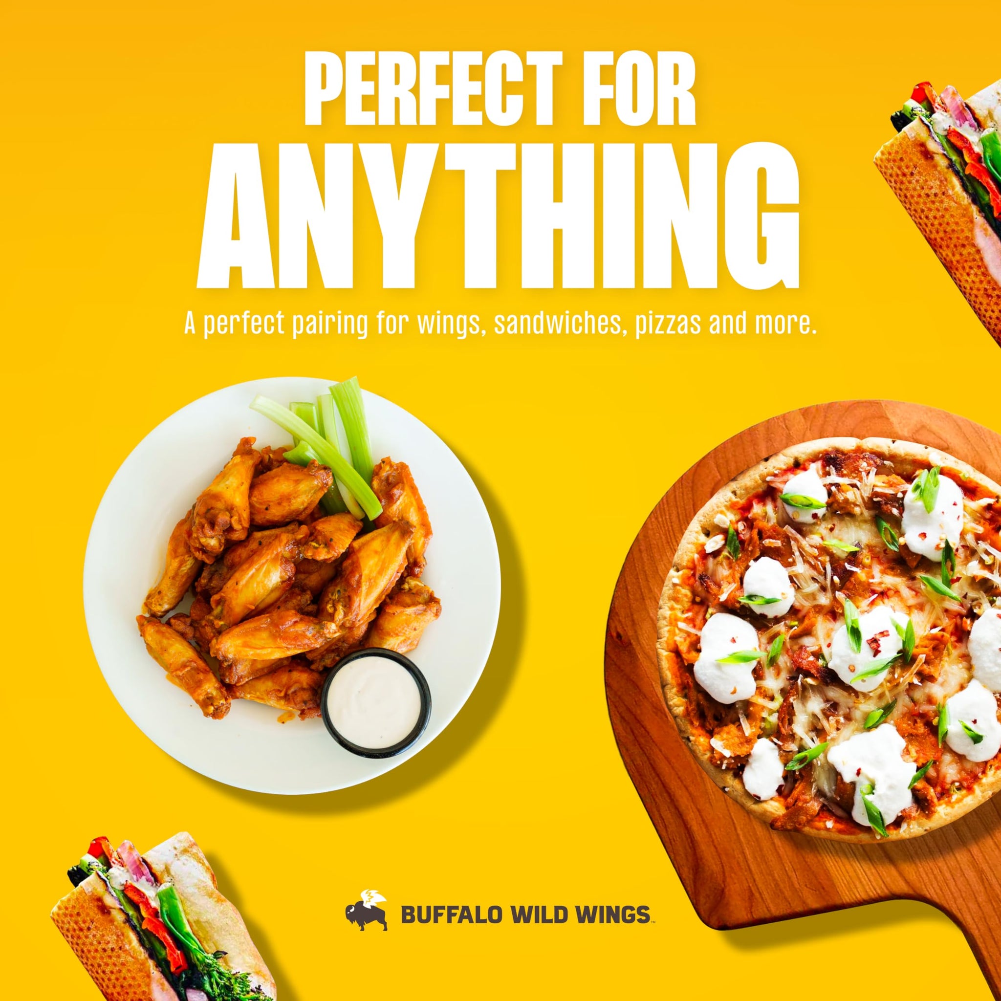 Buffalo Wild Wings Parmesan Garlic Sauce, 12 fl. oz., Perfect Dipping Sauce, Chicken Marinade, Chicken Parmesan Topping and Wing Seasoning, Made