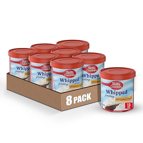 Betty Crocker Whipped Cream Frosting, Gluten Free, 12 oz (Pack of 8)