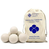Unique Craft Wool Dryer Balls for Fewer Wrinkles - Reusable Dryer Wool Balls for Saves Drying Time, Chemical-Free Premium New Zealand Fabric Softener