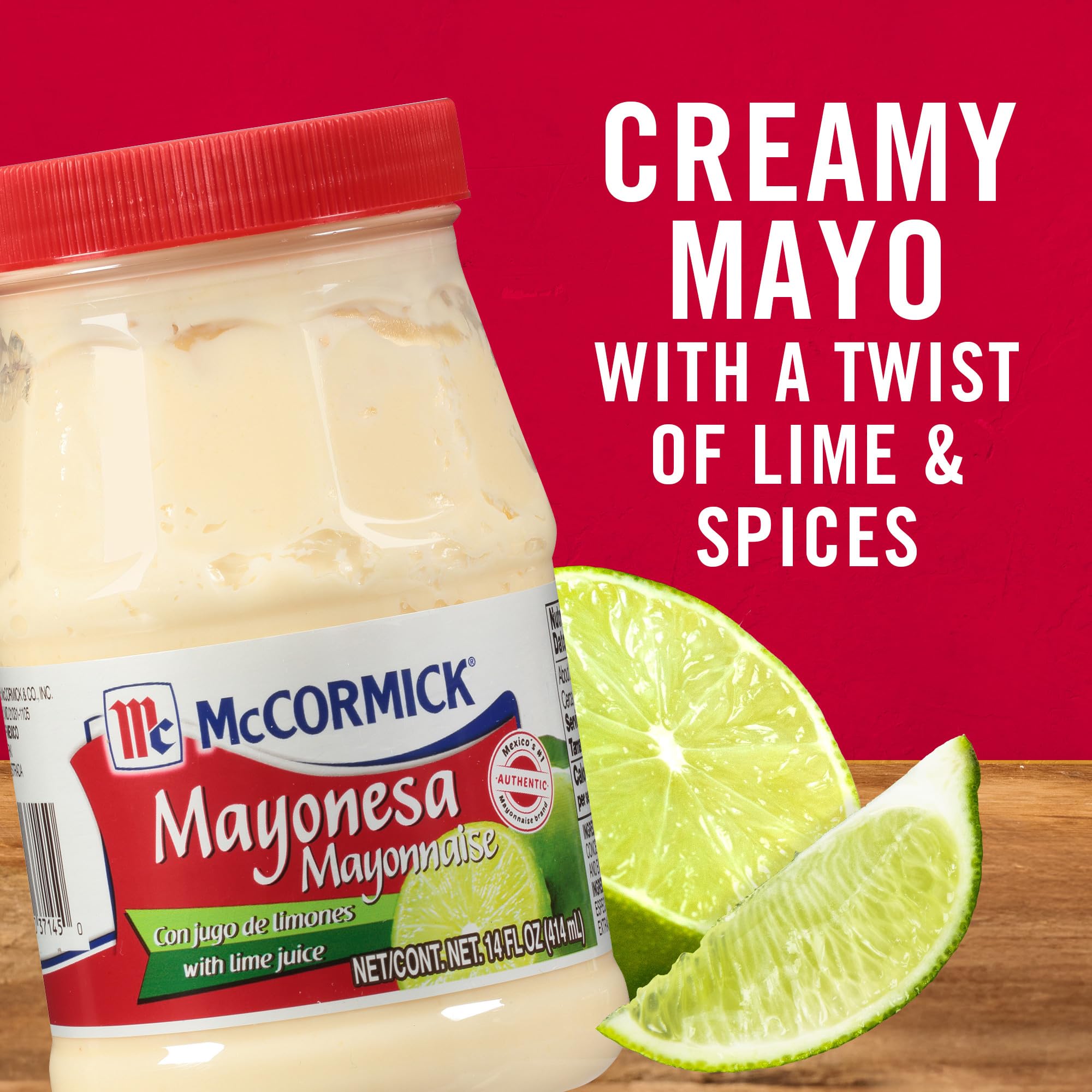 McCormick Mayonesa (Mayonnaise) With Lime Juice, 14 Fl Oz (Pack of 1)