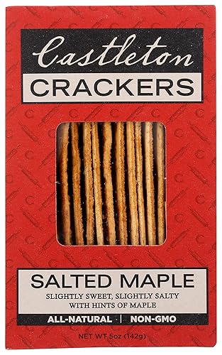 Castleton Salted Maple Crackers, 5 OZ