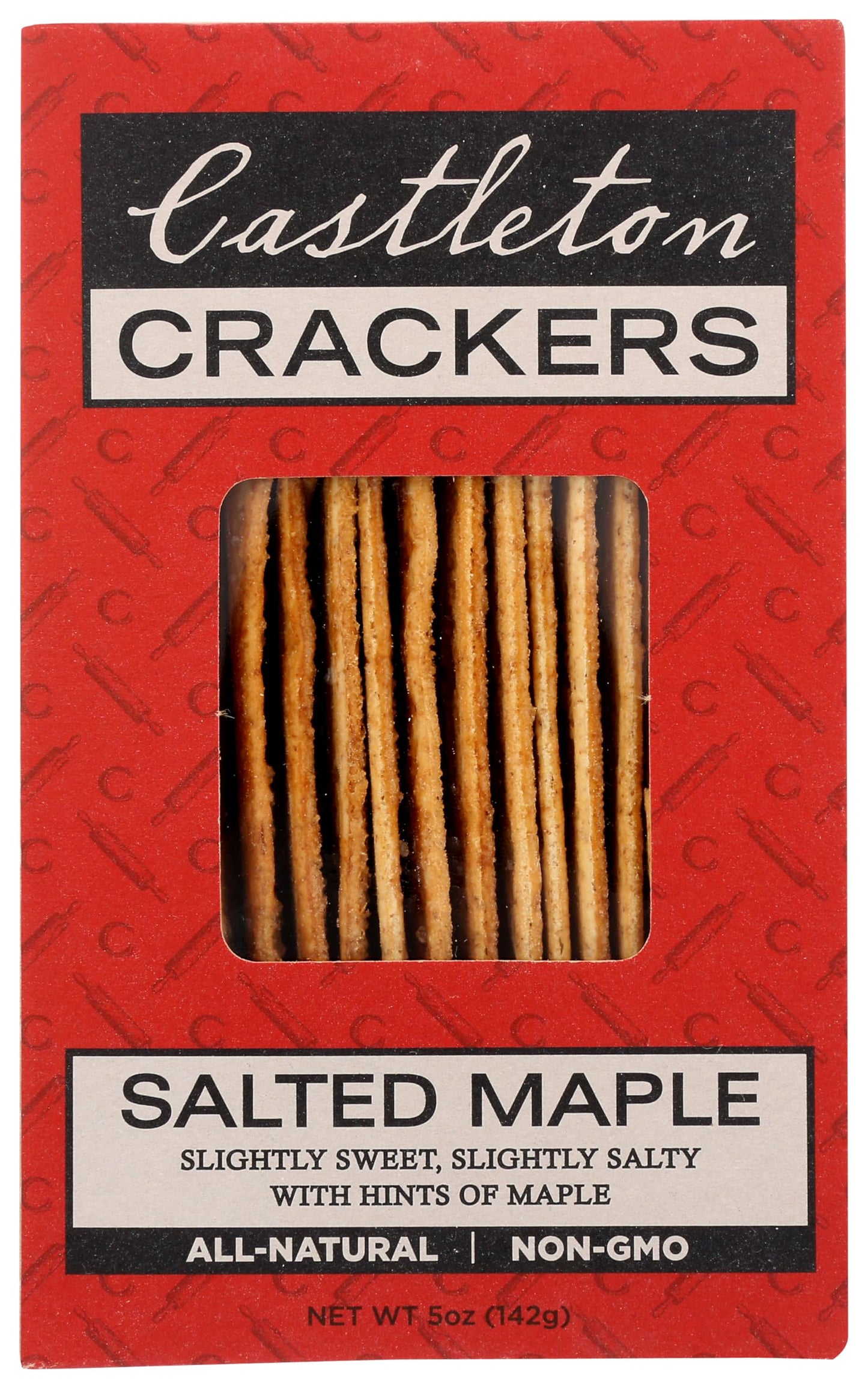 Castleton Salted Maple Crackers, 5 OZ