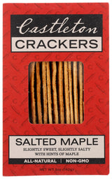 Castleton Salted Maple Crackers, 5 OZ