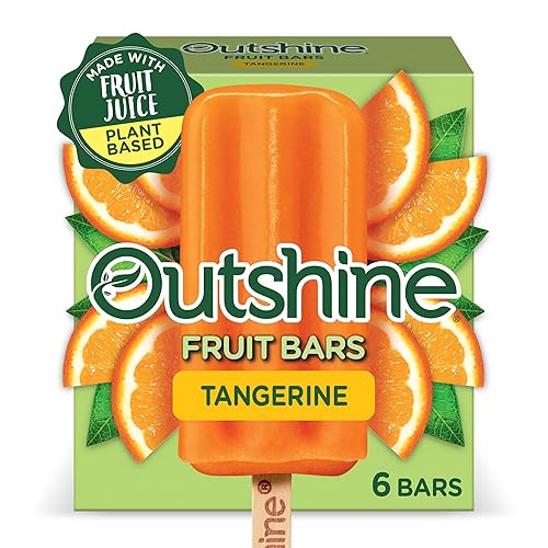 Outshine, Tangerine Fruit Bars, 6 Count (Frozen), Ice-cream