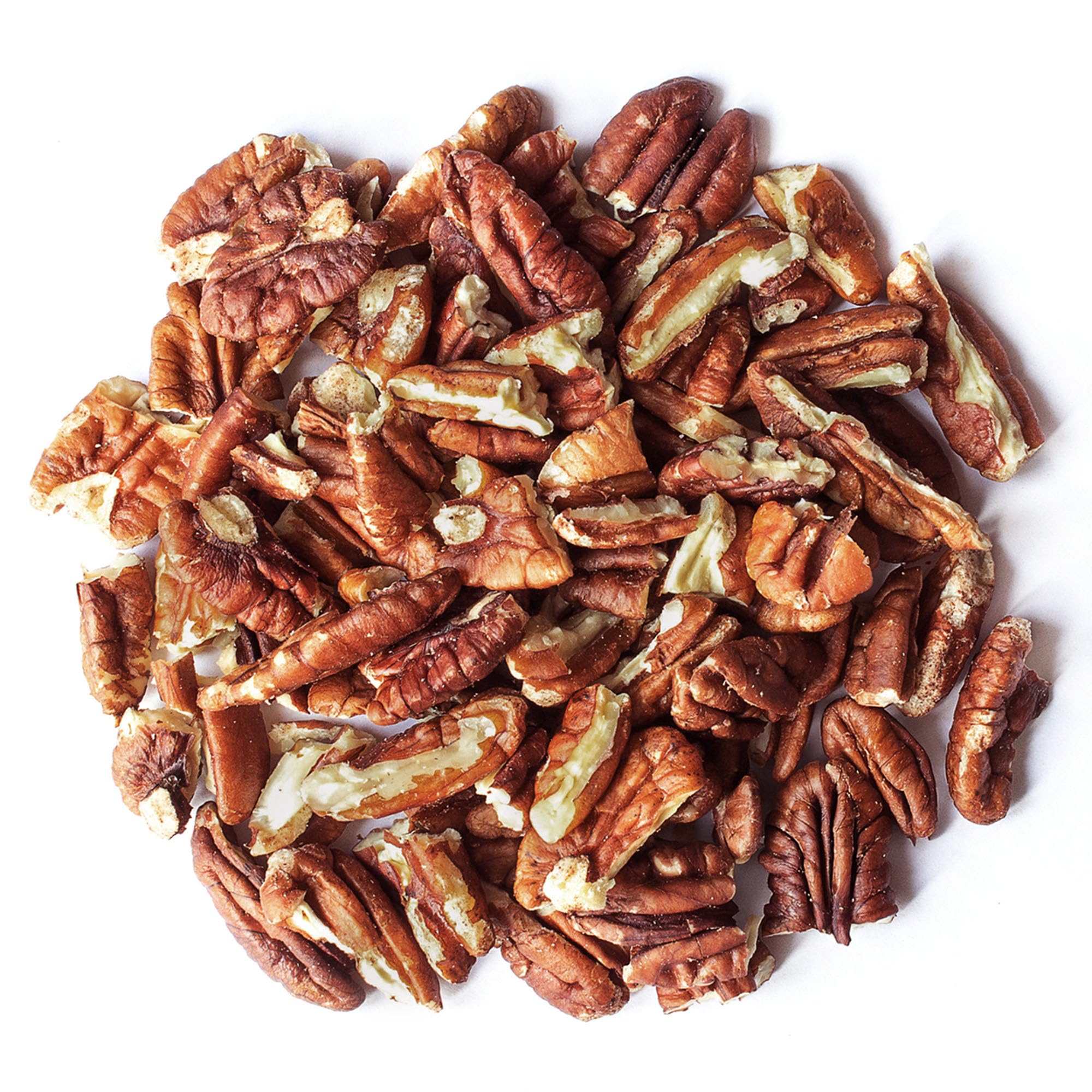 Food to Live Organic Dry Roasted Pecan Pieces with Himalayan Salt 8 Ounces - Oven Toasted, No Oil Added, Lightly salted, Rich in Flavor and Crunch