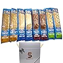 SNACKIFYME Gift box Mega Size Crispy Marshmallow Squares Variety Pack - Salted Caramel, Original, Double Chocolatey Chunk, Rainbow - 8 Pack