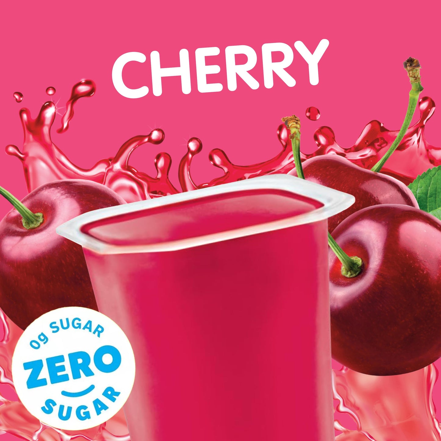 Snack Pack Zero Sugar Cherry Flavored Low Calorie Juicy Gels Cups, 3.25 oz., 4-Count