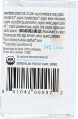 Moo Chocolate, Organic Bar Milk Chocolate Creamy Filling Mini, 0.7 Ounce