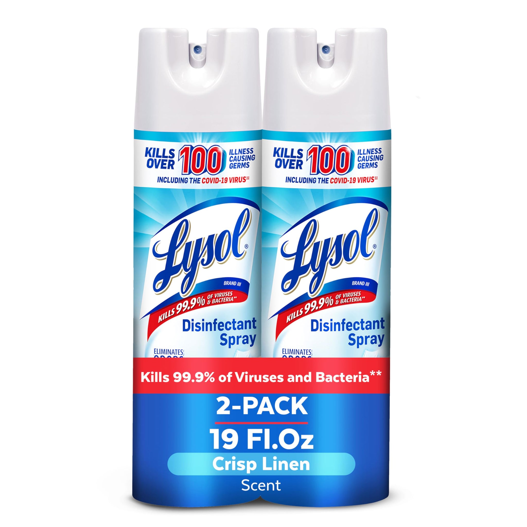 Lysol Disinfectant Spray, Household Cleaning Supplies, Disinfecting Multi-Purpose Room Spray, Antibacterial Sanitizer, Deodorizer, Kills Hantavirus