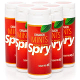 Spry Xylitol Cinnamon Mints Sugar Free Candy - Promote Oral Health, Increase Saliva Production, Stop Bad Breath, Non-GMO, Gluten-Free, 45 Count (Pack