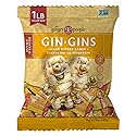 GIN GINS Double Strength Ginger Hard Candy - Natural Ginger Candy by The Ginger People - Individually Wrapped Healthy Candy - Double Strength Flavor