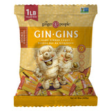 GIN GINS Double Strength Ginger Hard Candy - Natural Ginger Candy by The Ginger People - Individually Wrapped Healthy Candy - Double Strength Flavor