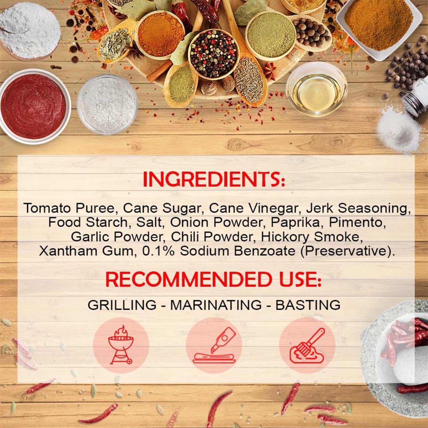 Eaton's Jerk BBQ Sauce - Jamaican Barbecue Sauce, Perfect as Meat Rubs, Seasonings, Marinade for BBQ, Smoked Meat, Chicken Wings, Steak, Seafood,