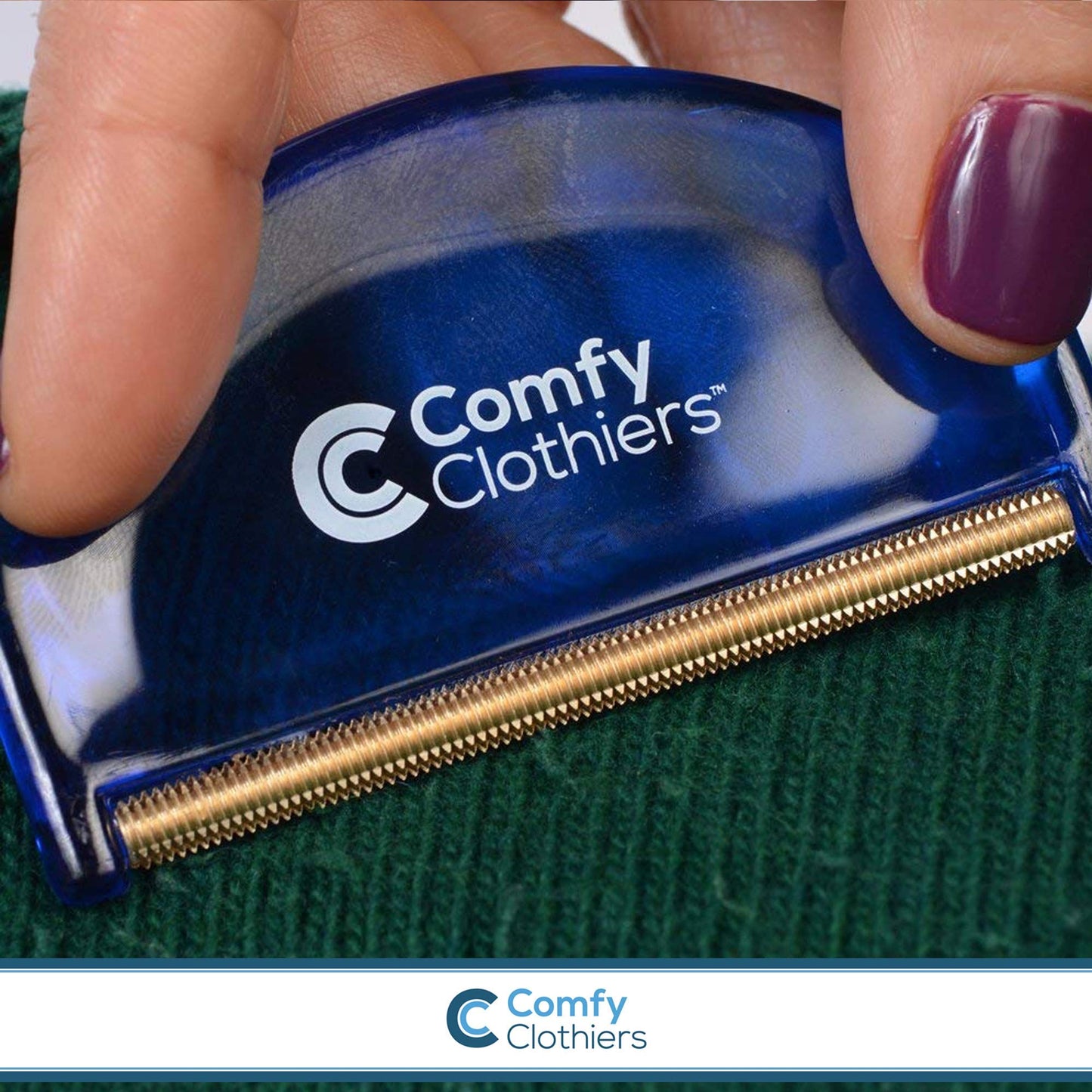 Comfy Clothiers Cashmere & Wool Comb for Sweater Care - Fabric De-Pilling Shaver & Defuzzer Tool - Precision Sweater Fuzz Remover, Cashmere Bobble