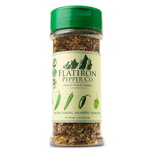Flatiron Pepper Co - Hatch Valley Green. Premium Green Chile Flakes. Hatch Green Chile - Jalapeno - Habanero