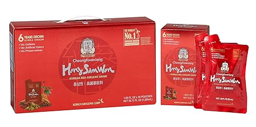 Six-Year Grown Korean Red Ginseng Drink (30 Pk)