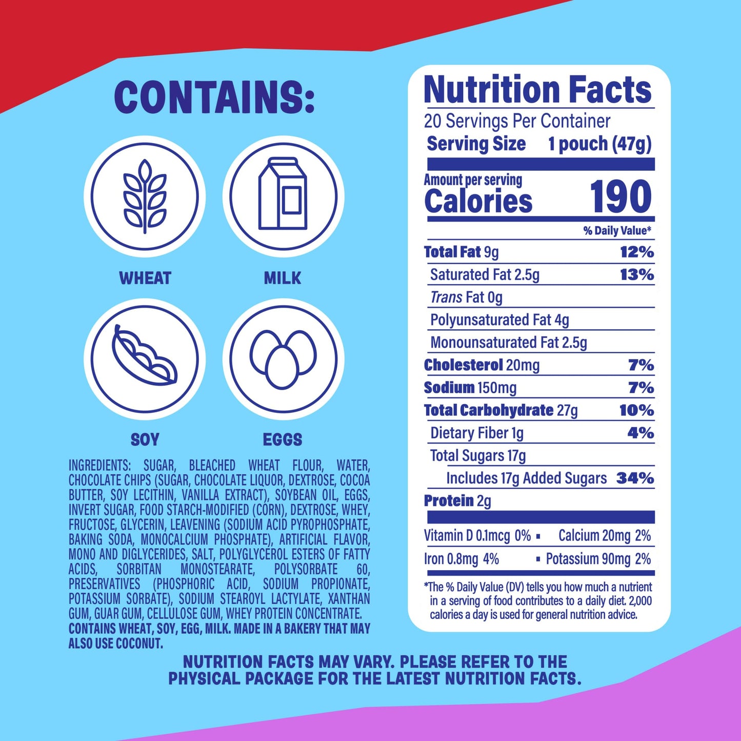 (Value Pack) Little Bites Chocolate Chip Muffins, 20 individual packs, (4 ct each), Mini Muffins, 33 oz Multipack