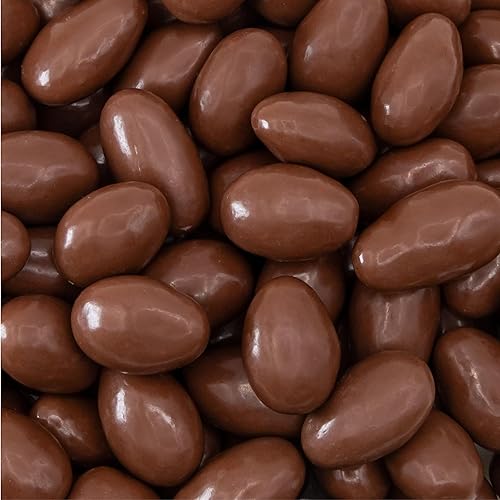 Milk Chocolate Almonds - 2 Pound Bulk Pack - Whole Dry Roasted Milk Chocolate Covered Almonds - Candy for Office, Buffets, Snacking & Gifting