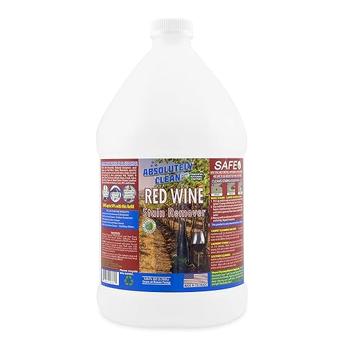 Amazing Red Wine Stain Remover - Natural Enzymes Eliminate Wine Stains Fast - Cleans Carpet, Upholstery, Clothing, Table Cloth & More - USA Made