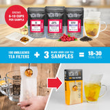 Tiesta Tea - Black Tea Starter Kit, Loose Leaf, Premium Black Gift Set, High Caffeinated, Make Hot or Iced, Variety Pack with 3 Samplers & 100