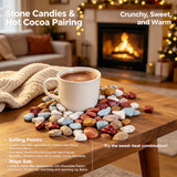 Chocolate Rock, 1lb Milk Chocolate Bulk Candy Stones Hard Candy Canned Gift