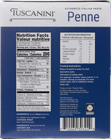 Tuscanini Authentic Italian Penne Pasta 16oz (4 Pack) Made with Premium Durum Wheat, Done in 11-14 Minutes