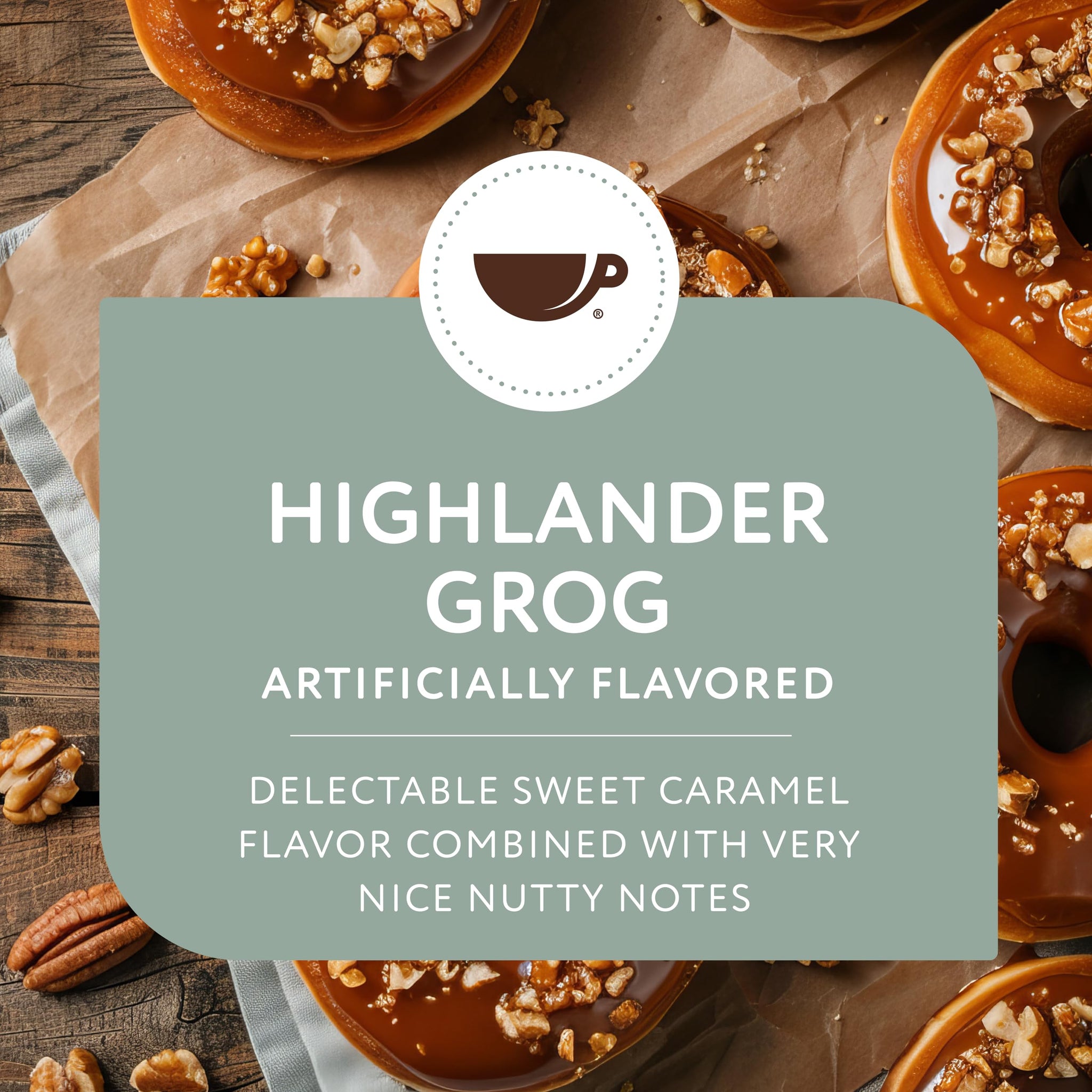 Paramount Roasters, Highlander Grog Flavored, Medium Roast, 100% Arabica Ground Coffee,
