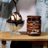 ChocZero Keto Chocolate Sauce, Sugar Free Hot Fudge, No Artifical Sweeteners, Low Carb Dessert & Ice Cream Topping, Gluten Free, 12 oz Jar