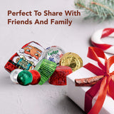 R.M. Palmer Christmas Mix, Bulk Bag of Fudge Bells, Santa Crisp Kringle's, Peanut Butter Cups, Chocolaty spheres, Holiday Themed Treats, Candy