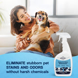 Odorable Stain & Odor Eliminator (32 oz) - Professional Cleaner for Pet Urine, Vomit & Feces, Safe on Carpet, Couch & Floor, Pet Stain Eliminator