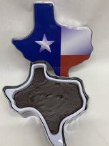 Holiday Farms Fudge in a Texas Flag Gift Tin (Chocolate Pecan)