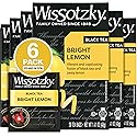 Wissotzky Bright Lemon Black Tea (6 Pack - 120 Tea Bags) | Zesty Lemon Tea Bags | Antioxidant Rich | Revitalizing Black Tea Bags