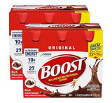 Boost Original Nutritional Energy Balanced Nutritional Drink (6 Count (Pack of 2), Chocolate)