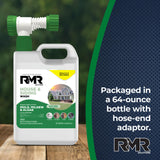 RMR House and Siding Wash - Commercial-Grade Outdoor Stain Remover for Mold, Mildew, and Algae, 64 Ounce Bottle With Hose-End Adapter