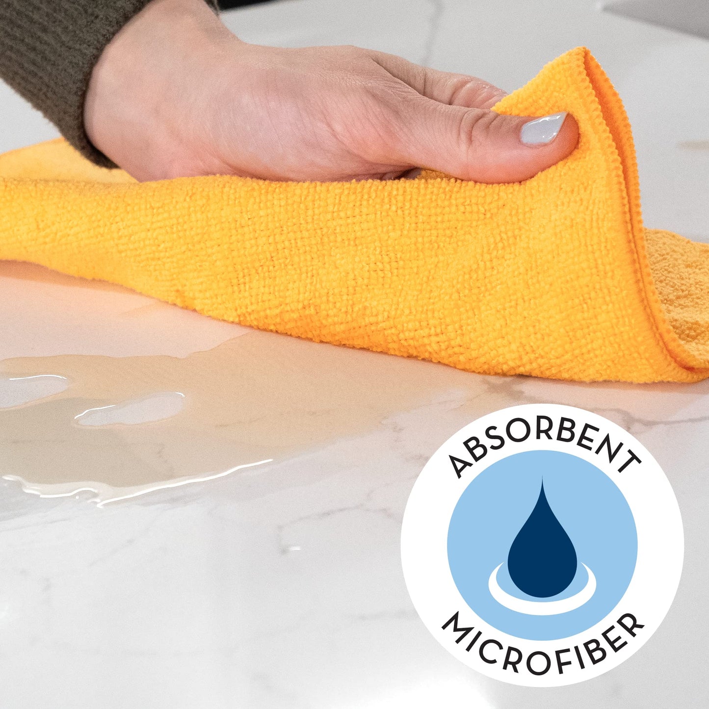 S&T INC. 12 Pack 12" x 16" Microfiber Cleaning Cloth, Bulk Microfiber Towel for Home, Reusable and Lint Free Microfiber Towels for Cars, Assorted