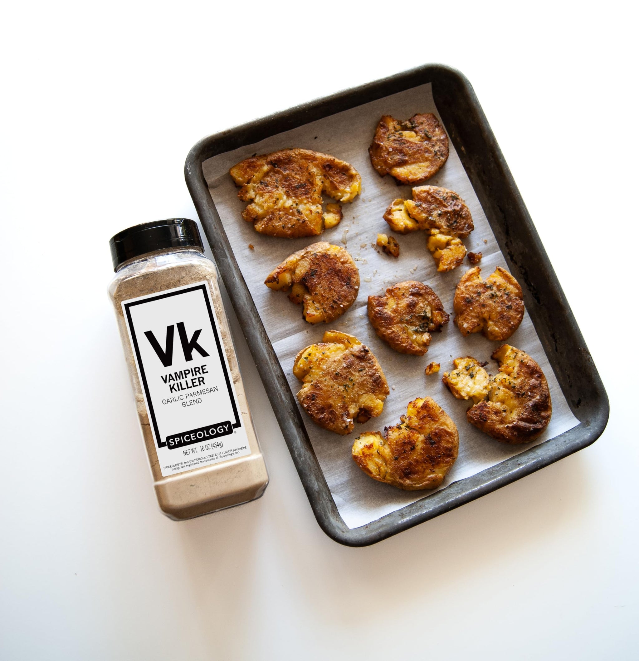Spiceology & Hell's Kitchen - Vampire Killer - Garlic Parmesan Spice Blend - Savory All-Purpose Seasoning - 16.4 oz