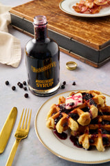 Huckleberry Syrup - Premium Breakfast made with real wild huckleberries & blueberries - Perfect Holiday Gift for Foodies, Chefs & Breakfast Lovers