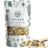 SPICES VILLAGE Dried Chamomile Flowers, Loose Leaf Chamomile Tea, 2 oz, Natural, Aromatic, Perfect for Herbal Teas, Flowering Tea, DIY Recipes